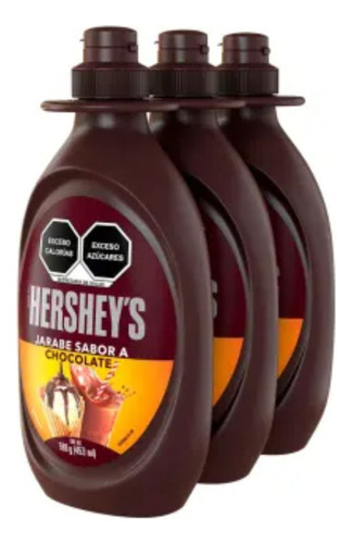 2 Pza Jarabe De Chocolate Hershey's 3 Pzas De 589 G