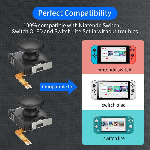 Joystick Gulikit Hall Para Nintendo Switch Para Joycon Con H