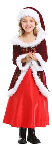 Disfraces De Navidad,conjunto De Ropa Papá Noel Para Chica