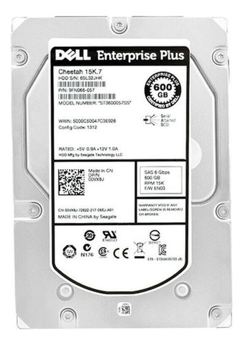 Dell Equallogic 600 GB 15 000 SAS 3.5 PS4100 PS4100xv PS4110xv