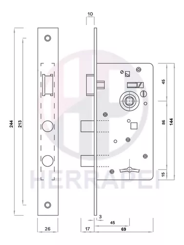 Cerradura exterior 4000