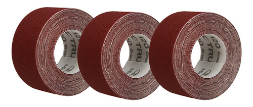 Lija Plomero Grano 100 Ancho 1-1/2 Rollo De 5m Truper, 3 Pz