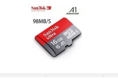 Memoria Micro Sd Sandisk 16gb Clase 10 A1 De 98mb