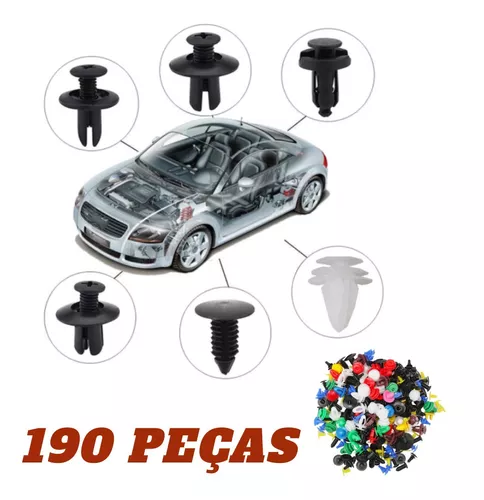 Grampos Para Automoveis Fiat,Gm,Vw,Ford Kit Com 90 Peças - Procar Auto Peças