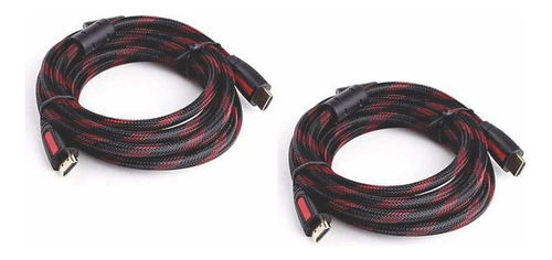 Pack 2 Cables Hdmi 7 Metros Full Hd 1080p Tv Pc 