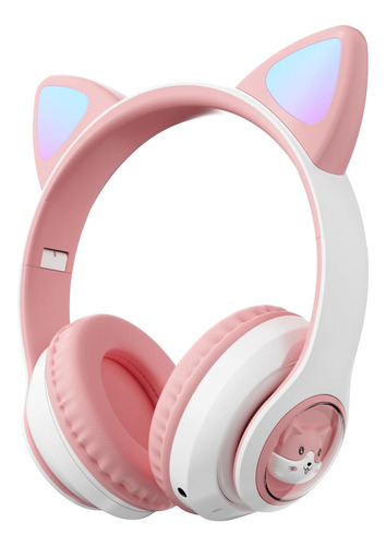 Yusonic Auriculares Bluetooth Con Orejas De Gato, Para Niños