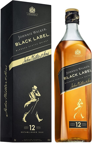 Johnnie Walker Black Label Whisky 1000 Ml