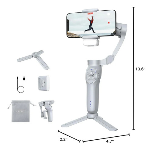 Soporte Estabilizador Celular Gimbal Tripode L7c Pro Plus Ai Gris