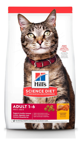 Comida Para Gato Hill's Science Diet Adulto Envase De 1.8 Kg