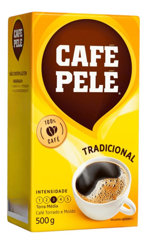 Café Pelé Tradicional Molido Origen Brasil De 500g