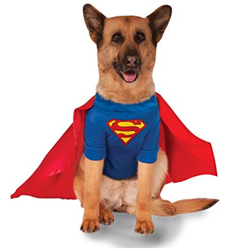 Dc Comics Superman Shirt Y Cape Pet Costume.