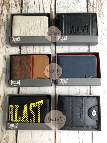 Billetera Hombre Everlast Cuero Pu 100% Original 26282