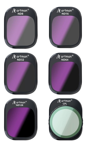 Filtros Nd Artman Mini 4 Pro Paquete De 6 Filtros