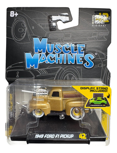 Muscle Machines 1.64 Ford 1949 Sinonimo De Poder Y Músculo Dorado Oscuro