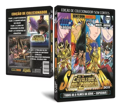 Dvd Cavaleiros Do Zodiaco - Completo Dublado + 5 Filmes