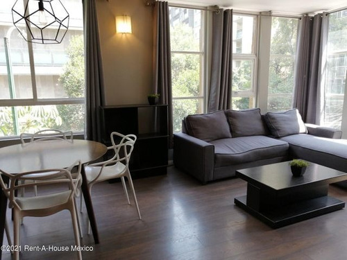 Imagen 9 de 14 de Departamento Amueblado En Renta En Polanco 2 Hab, 1 Baño. F.m