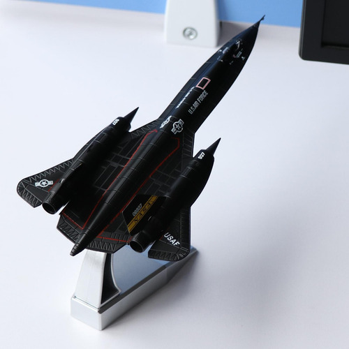 2 Uds Metal 1/144 Escala Sr-71a Fighter Modelo Avión