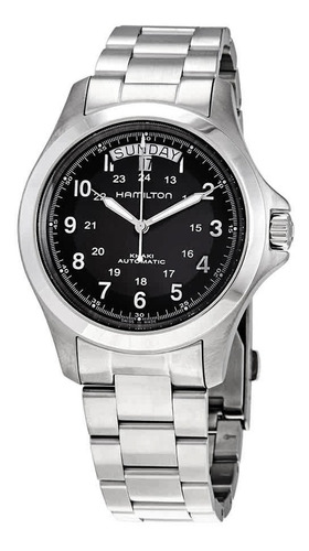 Reloj Para Hombre Hamilton H64455133 Automático Banda En