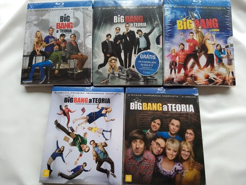 Blu-ray Big Bang A Teoria Temporadas 3°,4°,5°,8°,11°