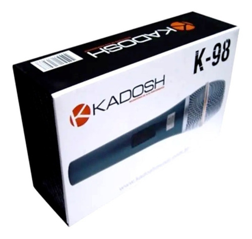 Microfone Kadosh K-98 dinâmico hipercardióide azul/prateado