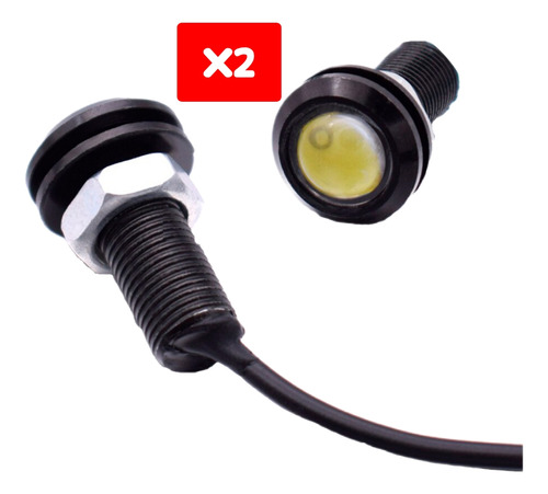 Luz Led Ojo De Aguila Fijo Y Estrobo 5w 12v