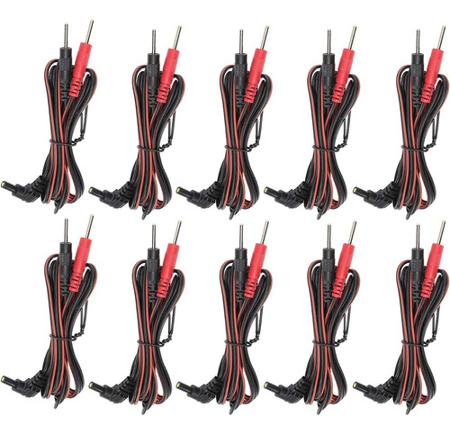 Cables De Electrodo De Tipo Pin Tens 10 Piezas 2,35 Mm