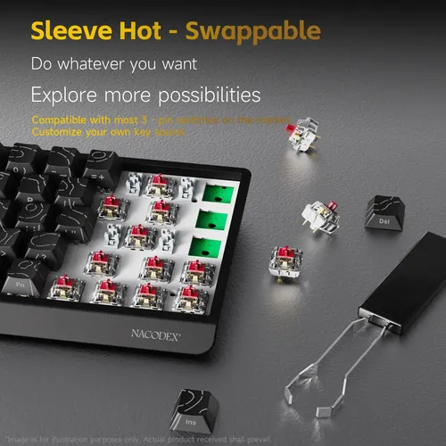 Teclado Gamer Ajazz Nk68 V2 Switch Magnético Iluminado | MercadoLivre