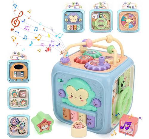 Cubo Didáctico 6 En 1 Actividades Para Niños Y Niñas