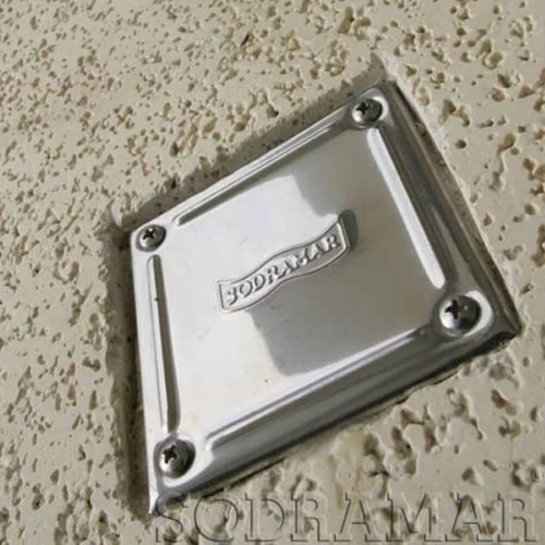 Kit 9 Caixa De Passagem Led Piscina - Sodramar Tampa Inox