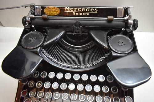 Antigua Maquina Escribir Portatil Mercedes Selecta K50 1937 (Usado)
