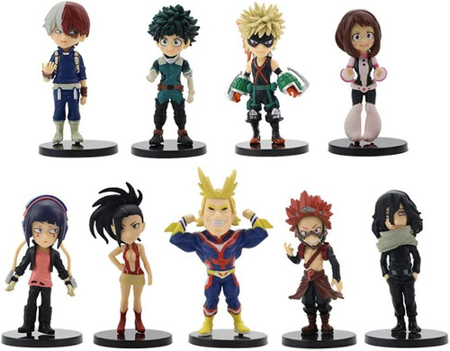 9pcs Mha Figura Modelo Anime Mini Golden Age Deku Tod K...