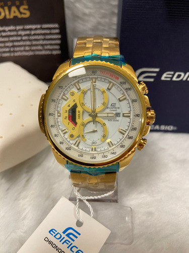 Relógio Masculino Casio Edifice Ef-557f-1avudf Fundo Preto