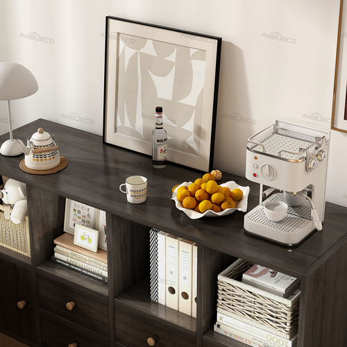 Multiusos Mueble Cajonero Ropero Comoda Organizador Ropa Nogal Oscuro