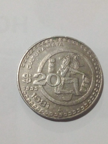 Imagen 1 de 2 de Moneda Antigua De Mexico1981