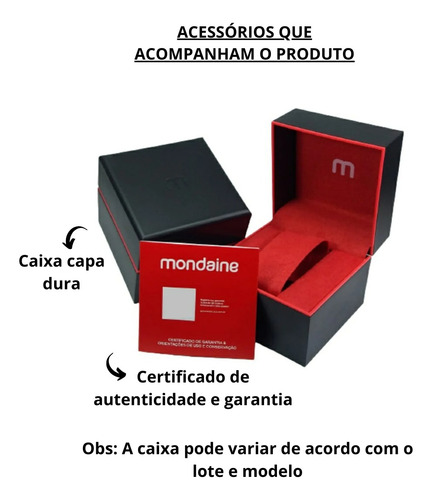 Relógio Mondaine Preto Masculino 99349g0mvni2