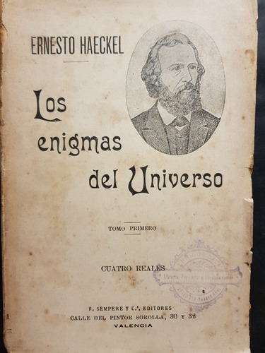 Los Enigmas Del Universo. Ernesto Haeckel. 51n 045