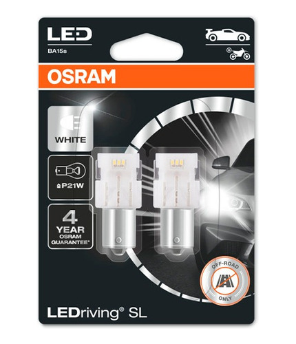 Kitx2 Lamparas P21w Stop Y Giro 12v 6000k Osram Cree Led