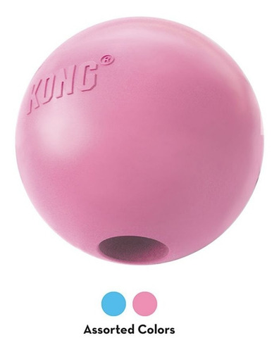 Bola Kong Puppy Ball Para Filhotes Cores Azul Ou Rosa Tam: M