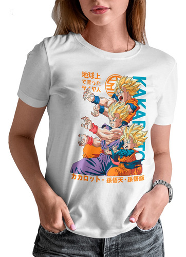 Blusa / Playera Dragon Ball Z Personajes Anime De Mujer N#97