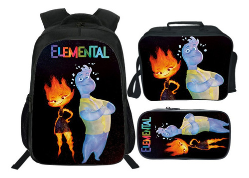 Nuevo Mochila Escolar Con Estampado Crazy Element City Eleme