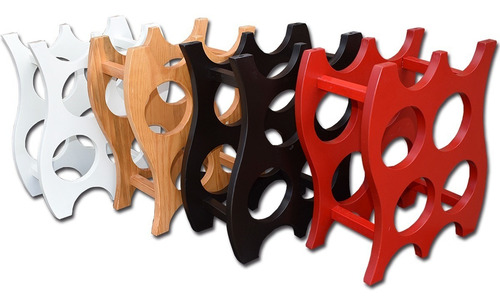 Cava Porta Botellas De Madera Practica Y Moderna Hogare Color C6 - Aile