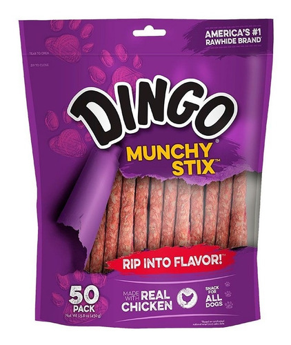 Snack Perro Dingo Munchy Stick 50 Unidades