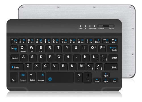 Asd Teclado Inalámbrico Portátil De Cuero Pu Bt For