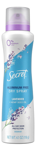 Desodorante Spray Secret Lavanda Secreto, Spray Seco De Al