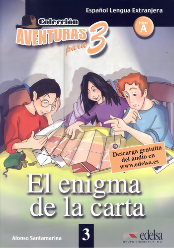 El enigma de la carta, de Santamarina, Alonso. Editorial Edelsa (Anaya), capa mole em espanhol, 2009