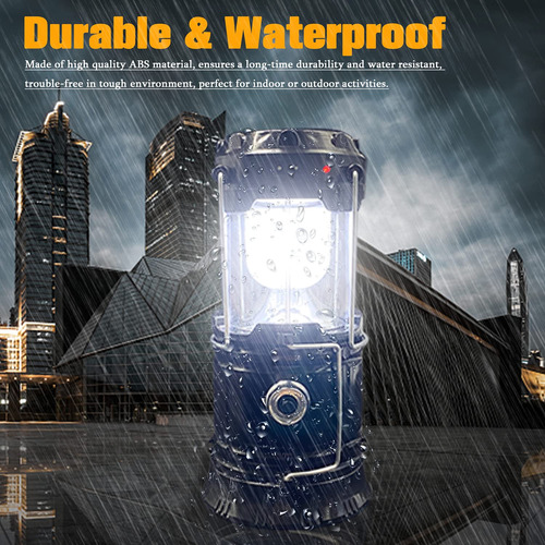 Linterna Led Plegable Portátil Recargable Impermeable Para C 6000 Kelvin