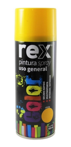 Pintura En Spray Aerosol Amarllo 400ml Rex Rex60002 *ub*