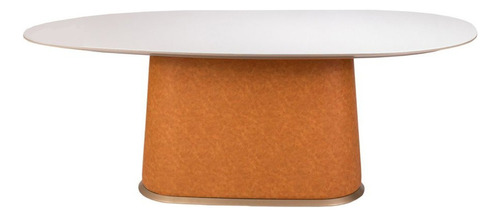 Mesa de comedor 207,4 x 121,5 x 75 cm Omega Off/ PU Cwt