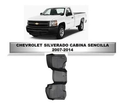 Alfombra Weathertech Silverado 07-13 Corrida Cabina Sencilla