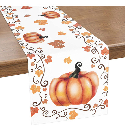Camino Mesa Accion Gracia Hoja Otoño Calabaza Naranja Para X